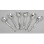 A set of 18th century Scottish provincial teaspoons,