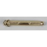 A 9ct gold S Mordan & Co propelling pencil,