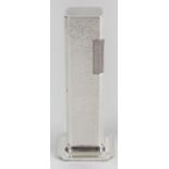 A silver plated Dunhill Tallboy table cigarette lighter,