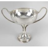 A 1920's silver pedestal cup,