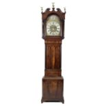 An antique mahogany cased longcase clock,