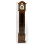 An early 20th century mahogany cased grandmother clock,