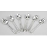 A set of six teaspoons,