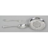 A Victorian silver part christening set,