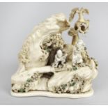 A selection of 19th century damaged ivory items,