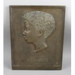 An early 20th century German bronze wall plaque,
