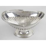 A Victorian silver pedestal sugar basket,