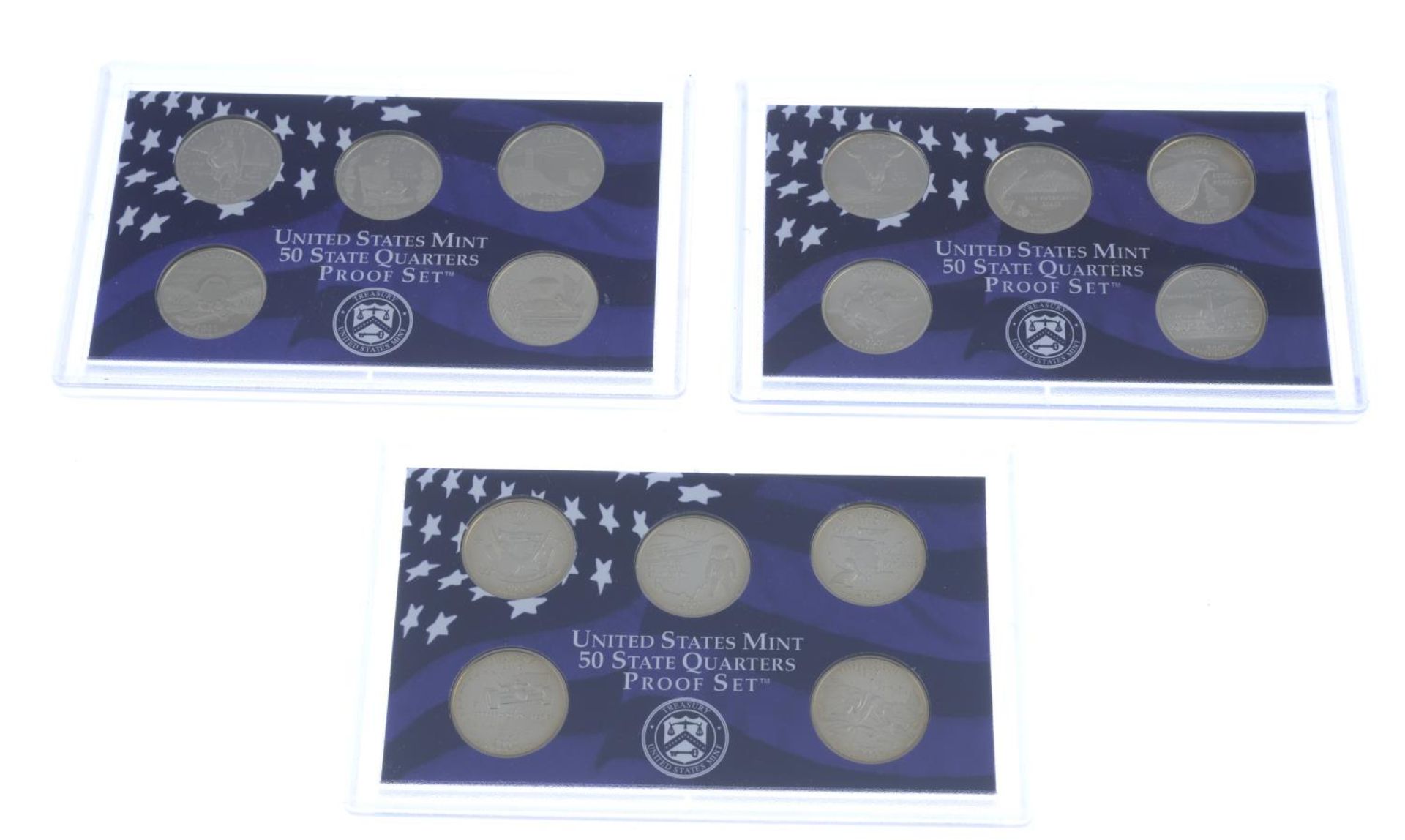 USA, proof year sets and Quarters sets, - Bild 4 aus 5