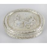 A turn of the century import silver-gilt box,