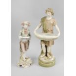 Three Royal Dux figurines,