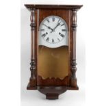 A collection of assorted clocks, to include stained wooden cased mantel clocks, wall clocks, etc.
