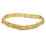 An openwork bracelet.French assay marks, stamped to clasp.Length 16cms.