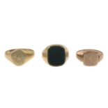 9ct gold cufflinks, hallmarks for 9ct gold, length of cufflink faces 2cms, 8gms.