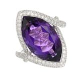 An 18ct gold amethyst,