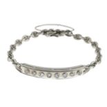 An old-cut diamond bracelet,