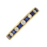 A sapphire and brilliant-cut diamond full eternity ring, by Tiffany & Co.