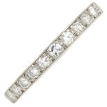 A single-cut diamond full eternity ring.Estimated total diamond weight 0.75ct,