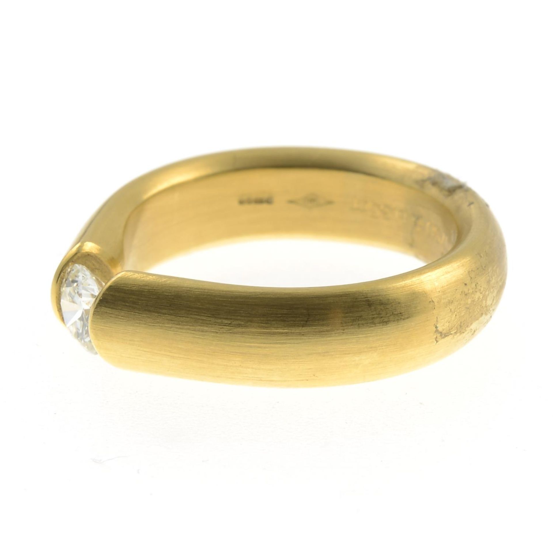An 18ct gold brilliant-cut diamond single-stone ring.Diamond weight 0.35ct, - Bild 3 aus 3