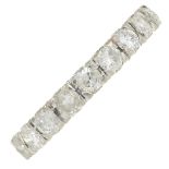 A brilliant-cut diamond full eternity ring.Estimated total diamond weight 1.20cts,