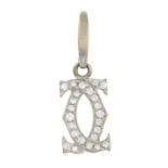 A brilliant-cut diamond 'C de Cartier' pendant,