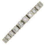 A brilliant-cut diamond full eternity ring.Estimated total diamond weight 1ct,