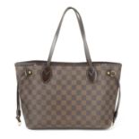 LOUIS VUITTON - a Damier Ebene Neverfull PM handbag.