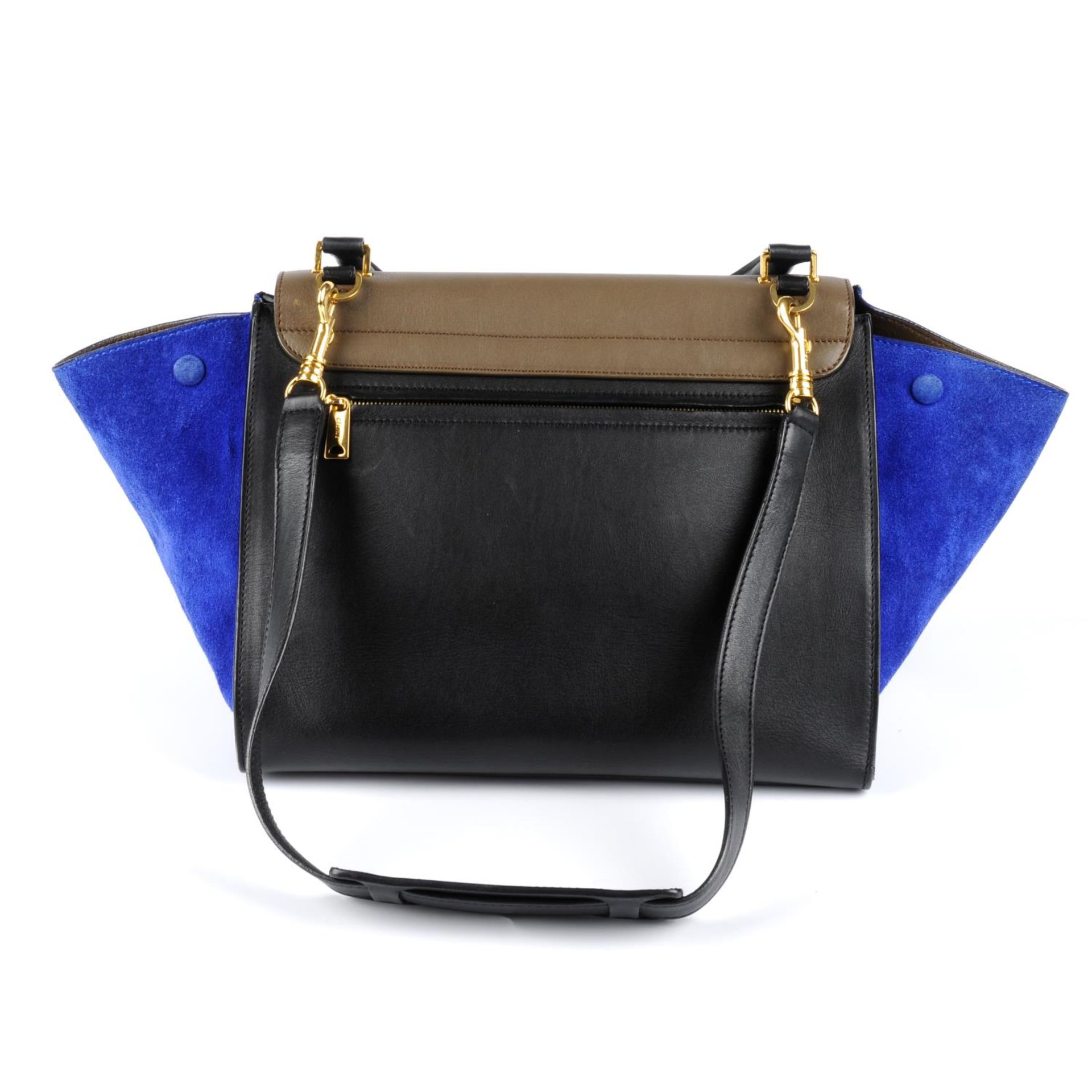 CÉLINE - a Tricolour Trapeze handbag. - Bild 2 aus 4