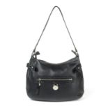 MULBERRY - a black Somerset hobo handbag.