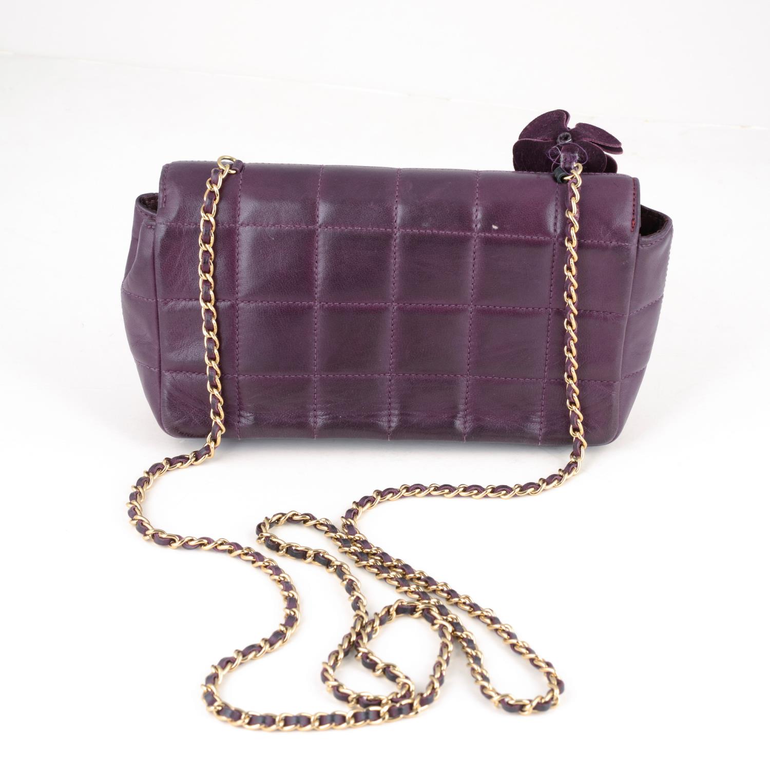 CHANEL - a purple Chocolate Box Mini Flap handbag. - Image 2 of 7