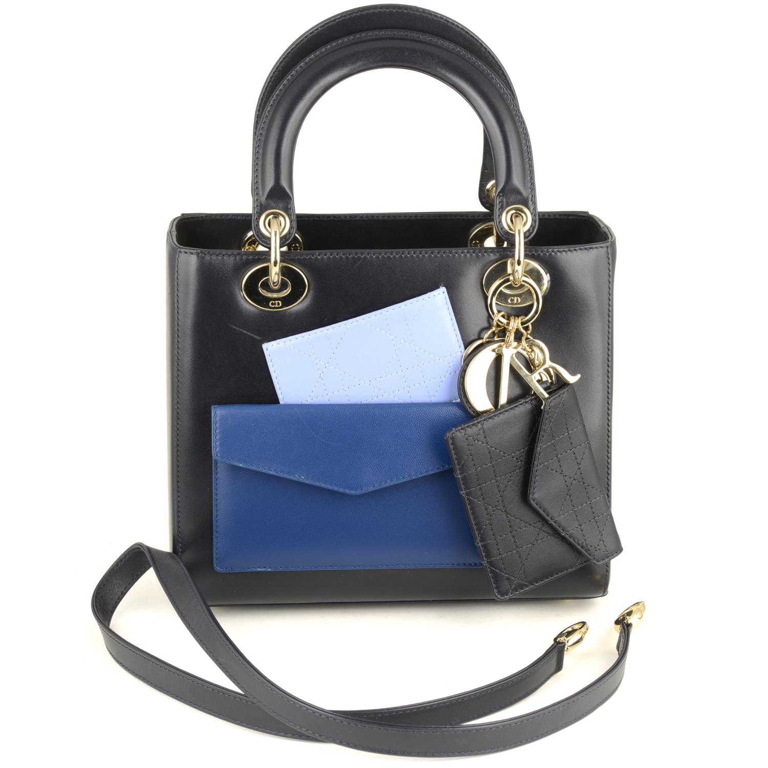 CHRISTIAN DIOR - a limited edition Lady Dior Pockets MM handbag. - Image 4 of 9