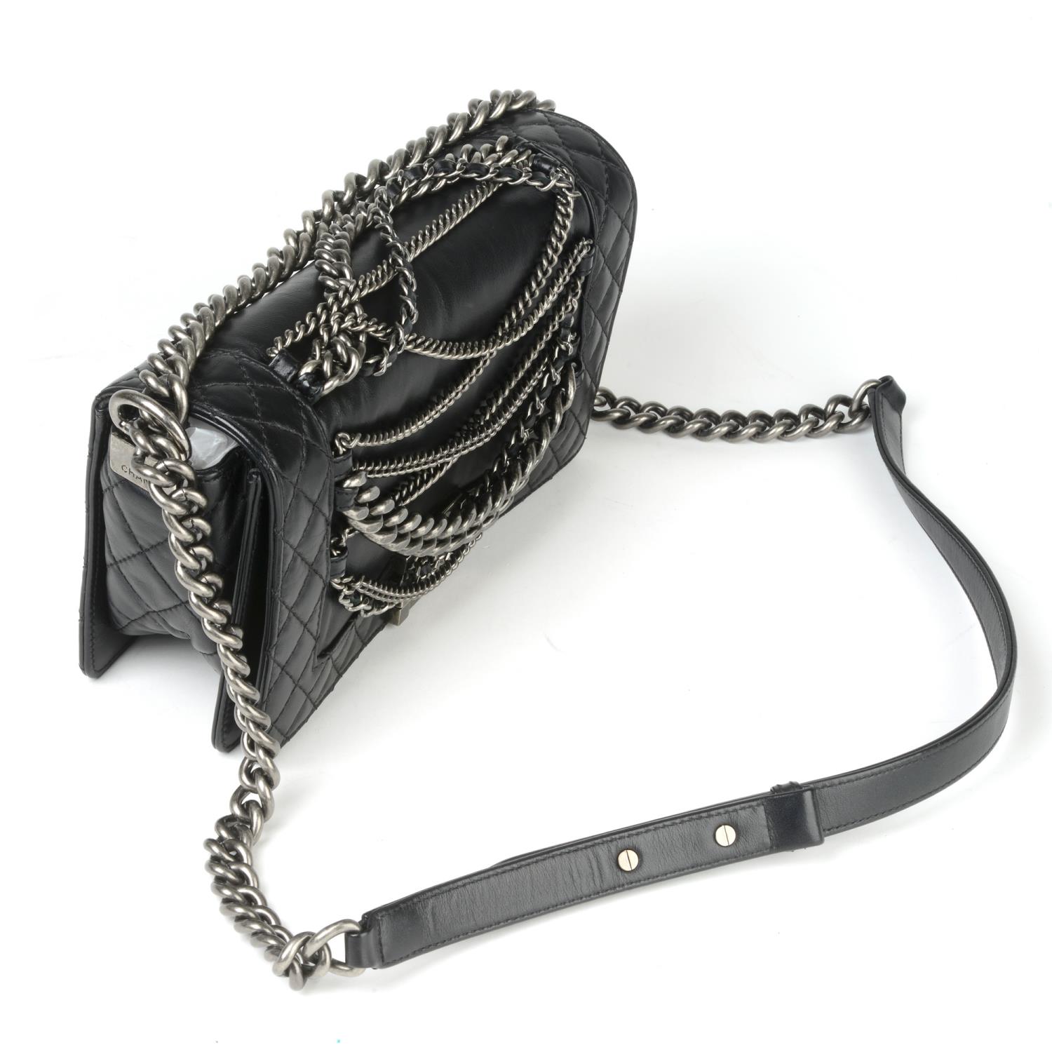 CHANEL - a Small Enchained Boy Flap handbag. - Image 2 of 4