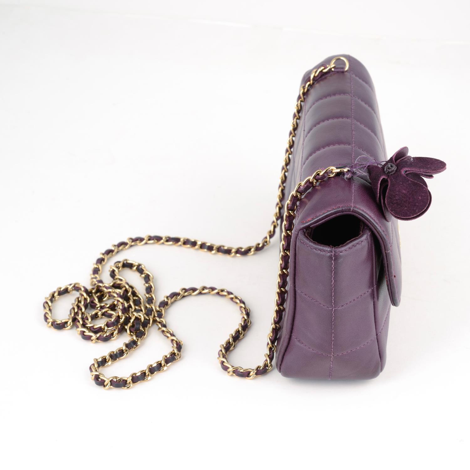 CHANEL - a purple Chocolate Box Mini Flap handbag. - Image 5 of 7