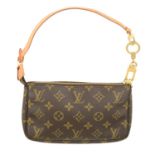 LOUIS VUITTON - a Monogram Pochette Accessoires handbag and bolt key holder.