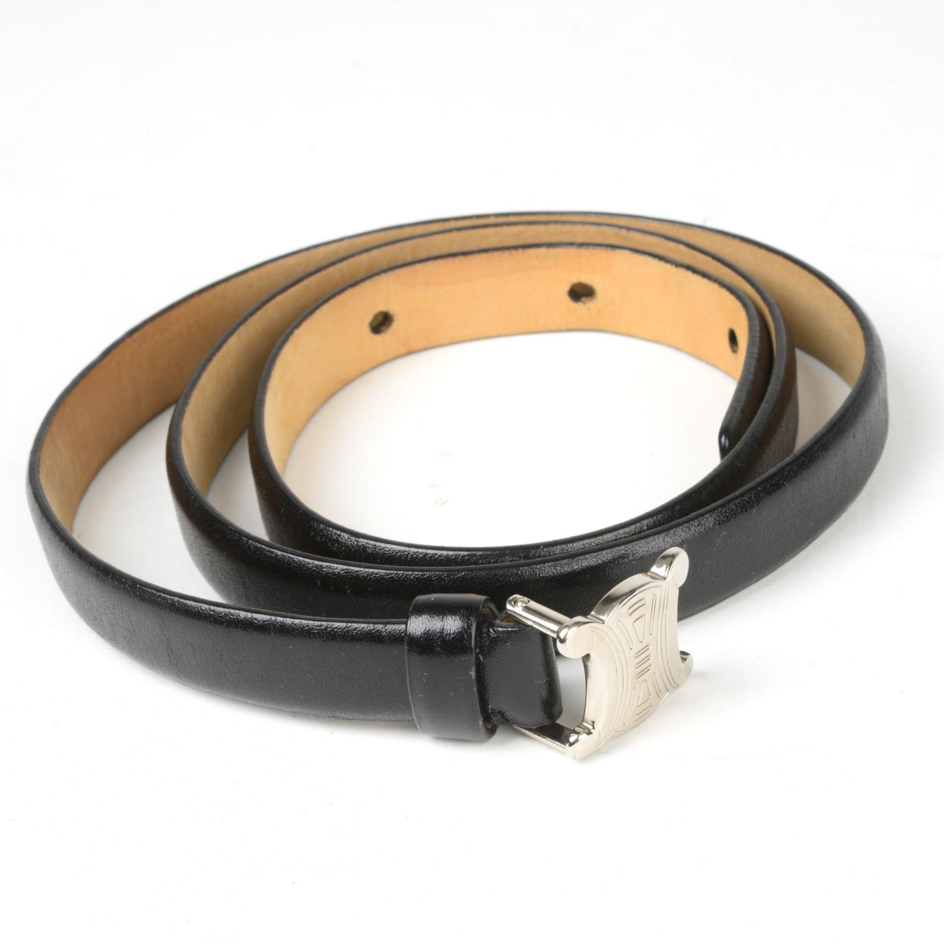 CÉLINE - three leather belts. - Bild 3 aus 4