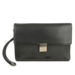 LOUIS VUITTON - a black Taiga Pochette clutch.