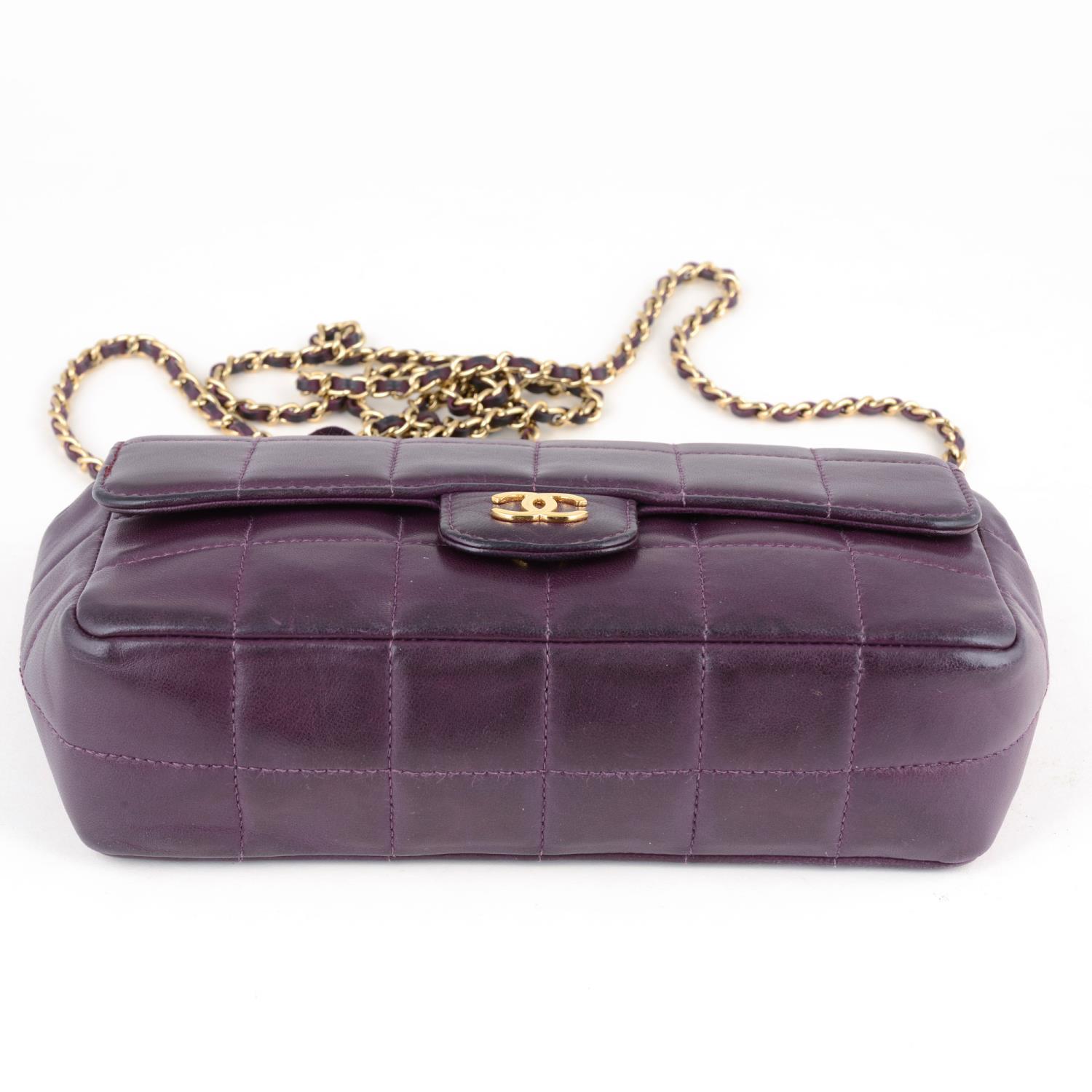 CHANEL - a purple Chocolate Box Mini Flap handbag. - Image 7 of 7