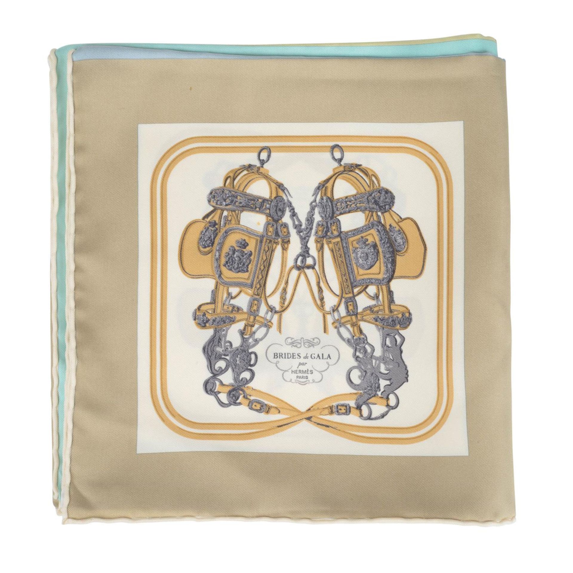 HERMÈS - a 'Mini Brides De Gala' silk scarf.