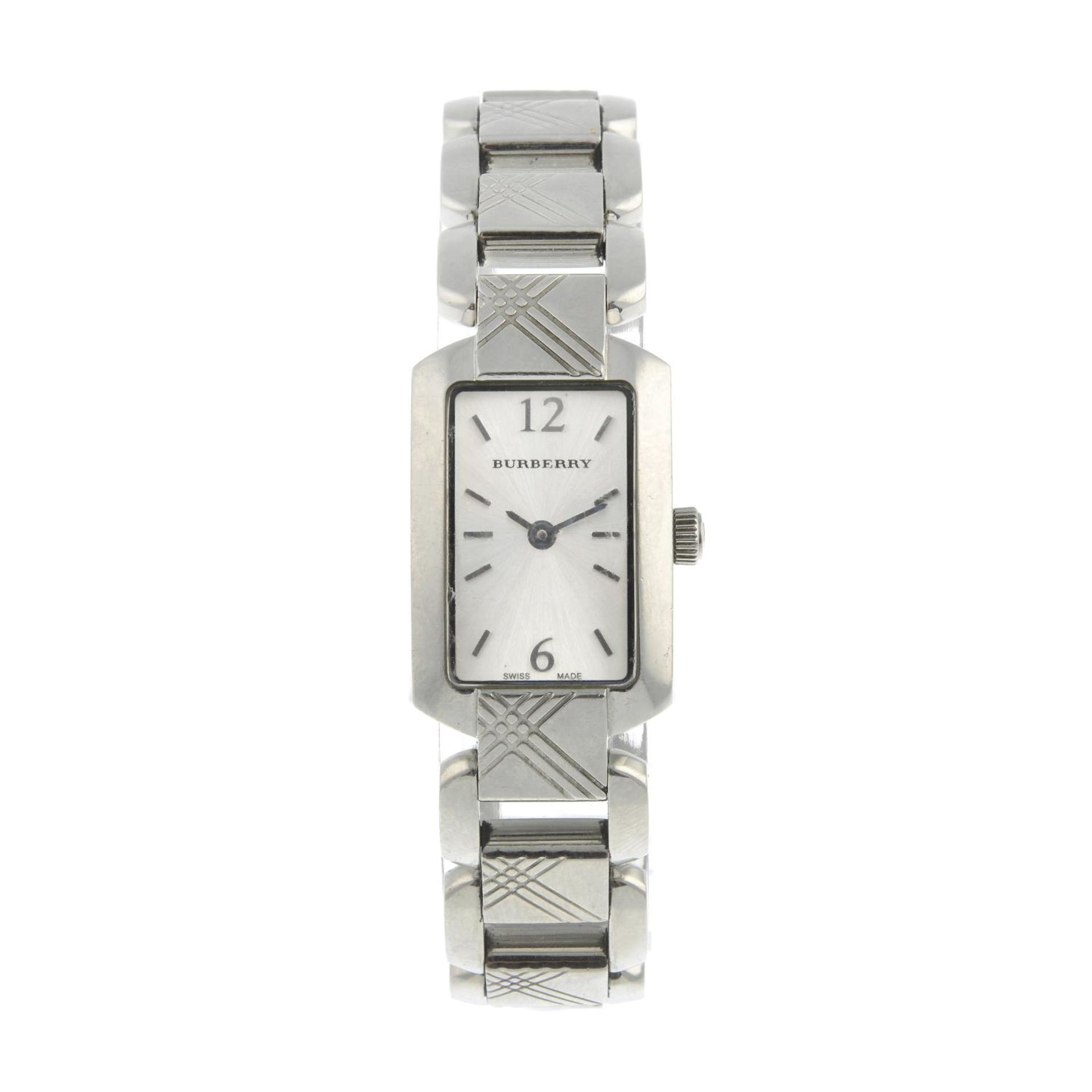 BURBERRY - a stainless steel quartz ladies bracelet watch.