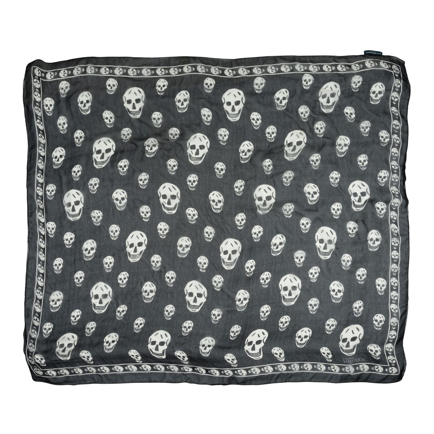 ALEXANDER MCQUEEN - a silk chiffon skull scarf. - Image 2 of 3