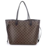 LOUIS VUITTON - a Damier Neverfull MM handbag.