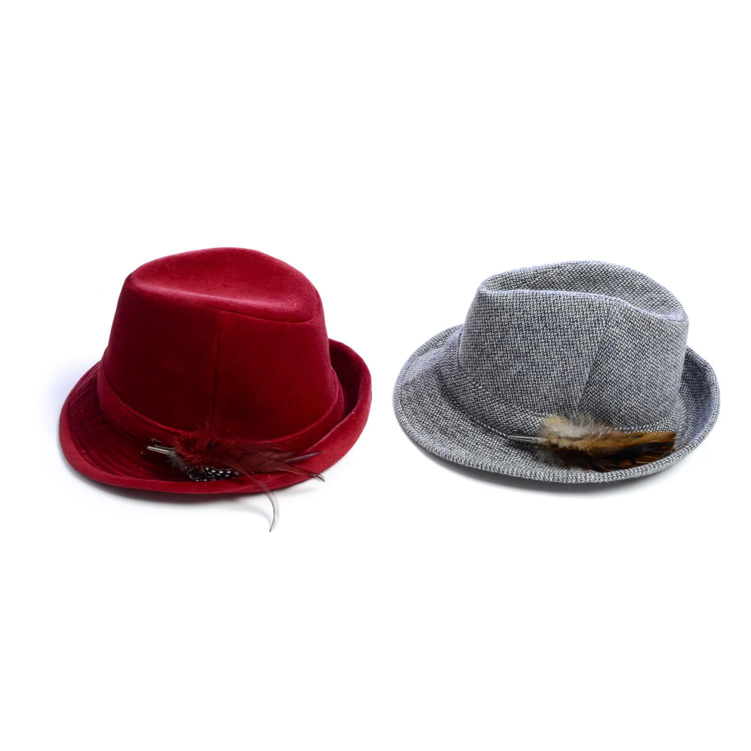 Four fedora hats. - Image 3 of 3