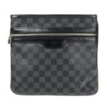 LOUIS VUITTON - a Damier Graphite Thomas messenger bag.