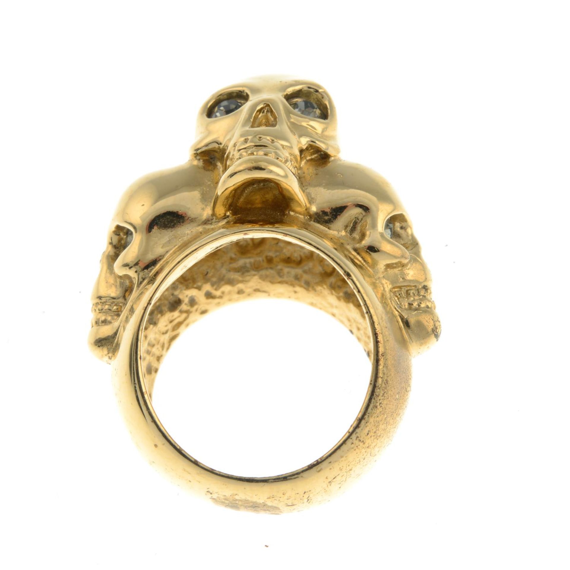 ALEXANDER MCQUEEN - a Three Skull ring. - Bild 3 aus 5