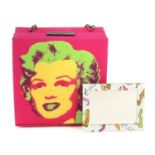 PHILIP TREACY - an Andy Warhol Marilyn Monroe portrait box handbag.