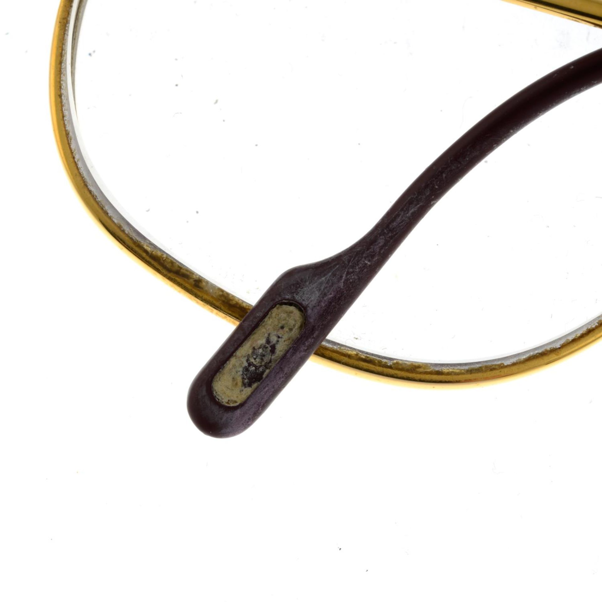 CARTIER - a pair of gold-plated prescription aviator glasses. - Bild 4 aus 5