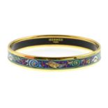 HERMÈS - an enamel bangle.