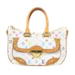 LOUIS VUITTON - a white multicolour Rita bag.