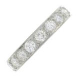 A brilliant-cut diamond full eternity ring.Estimated total diamond weight 2cts,