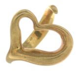 An 'Open Heart' ring, by Elsa Peretti, for Tiffany & Co.Signed Tiffany & Co.