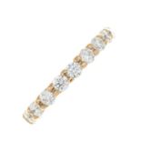 An 18ct gold brilliant-cut diamond full eternity ring.Estimated total diamond weight 2.40cts,